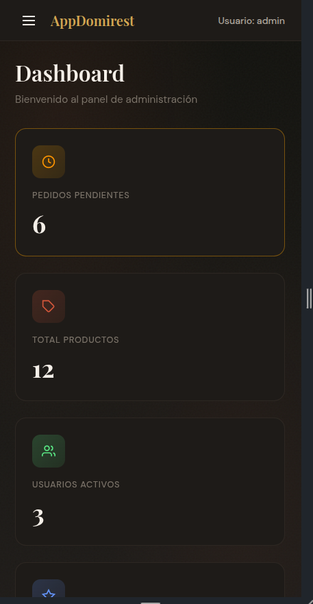 Panel de Control de Administración