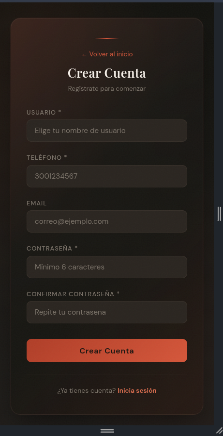 Formulario Usuario